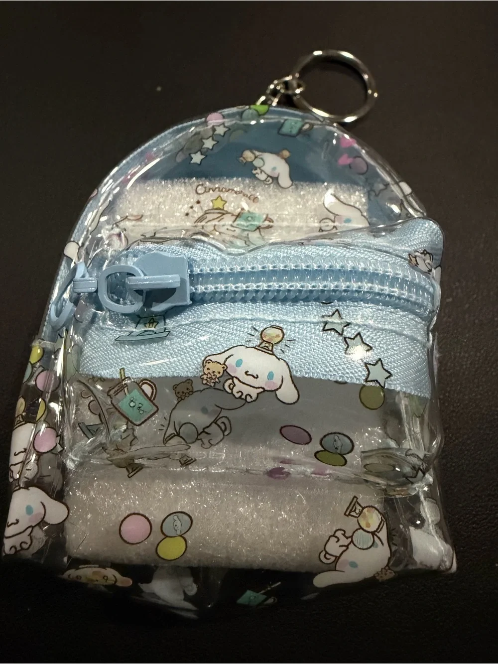 Cinnamoroll Light Blue Mini Backpack Keychain Coin Pouch set 3 key chain